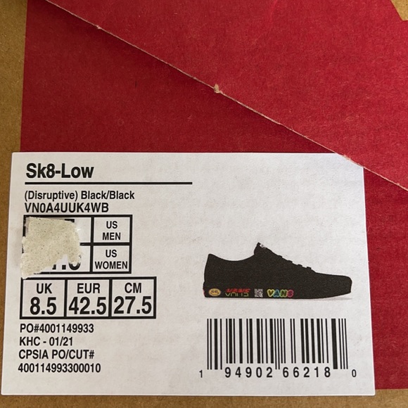 Vans Sk8-Low Disruptive Black/Black WMNS - Picture 16 of 16